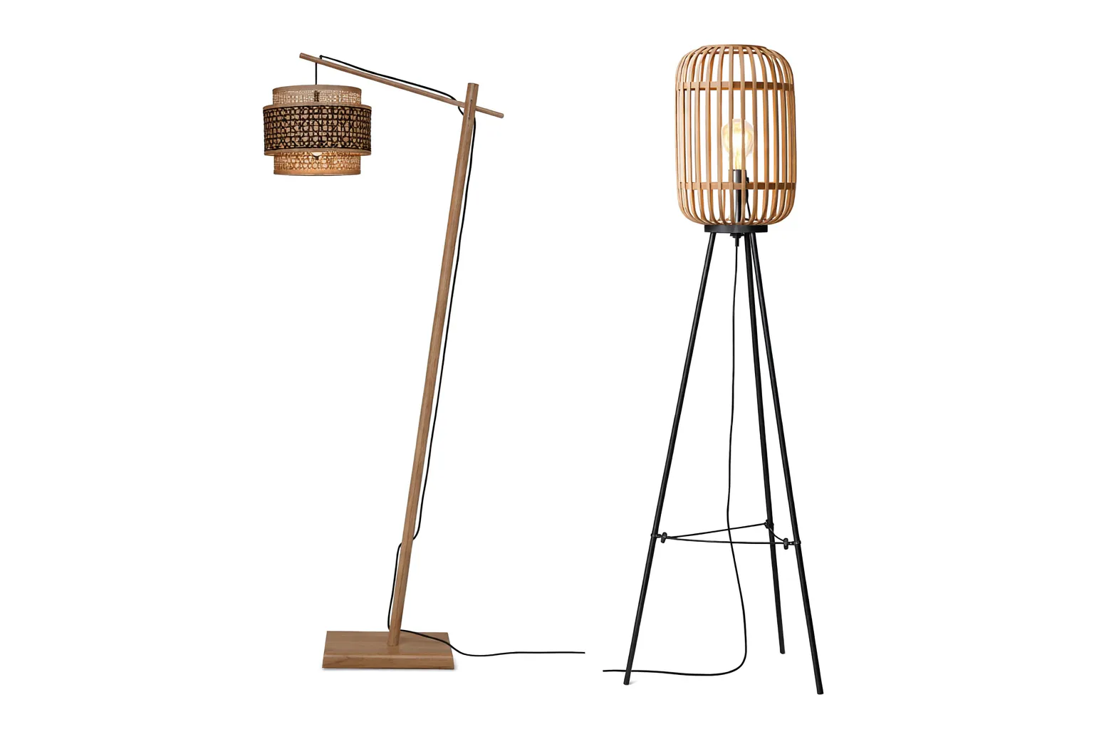 Bamboo Floor Lamps