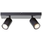 Brilliant Jello Ceiling Light Metal Matt Black 9W 690lm - 830 Warm White | Incl. 2x GU10