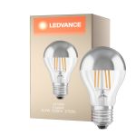 Ledvance  Classic LED E27 Pear Filament Mirror 6.5W 650lm - 827 Extra Warm White | Replaces 50W