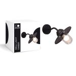 D'Lite Wall Light Ember Black | IP54 - Suitable for 1x E27