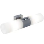 Nordlux Tangens Wall Light Glass and Metal Chrome | IP44 - Suitable for 2x E14