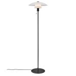 Nordlux Verona Floor Lamp Glass and Metal Black | Suitable for E27