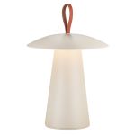 Nordlux Table Lamp Ara Battery Aluminium Sanded 2W 240lm - 830 Warm White | Dimmable Touch