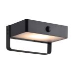 Nordlux Saulio Wall Light Aluminium Black 4.45W 370lm - 830 Warm White | IP44 - Solar