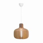 Nordlux Hazo 43 Pendant Wood Brown | Suitable for 1x E27