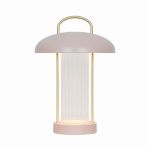 Nordlux Table Lamp Mirano Metal and Glass Pink 3W 150lm - 830 Warm White | 3-Step Dimmable