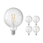 Multipack 5x Calex Smart Tuya Wifi E27 Globe Filament 7.5W 1055lm - 818-830 Tunable White | Dimmable - Replaces 75W 