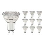 Multipack 10x Noxion PerfectColor LED Spot GU10 PAR16 4W 345lm 36D - 927 Extra Warm White | Best Colour Rendering - Dimmable - Replaces 50W