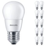 Multipack 10x Philips Corepro LED Lustre E27 Ball Frosted 7W 806lm - 827 Extra Warm White | Replaces 60W