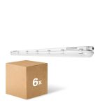 Multipack 6x Ledvance LED Waterproof Batten Damp Proof 46W 6400lm - 865 Daylight | 150cm