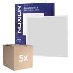 Multipack 5x Noxion LED Panel Ecowhite V4.0 28W 3400lm - 840 Cool White | 60x60cm - UGR <19 - Philips driver