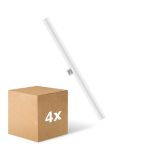 Multipack 4x Ledvance Ledinestra BASE LED Tube 6W 640lm - 827 Extra Warm White | 50cm - Replaces 40W