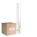 Multipack 10x Philips CorePro PL-S LED 5W - 840 Cool White | 2-Pin - Replaces 11W