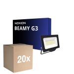Multipack 20x Noxion LED Floodlight Beamy G3.1 Black 50W 5500lm 110D - 830 Warm White | IP65 - Symmetrical 