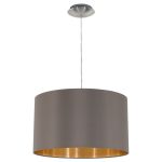 Eglo Pendant Maserlo Steel Satin Nickel | Suitable for E27