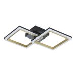 Eglo Ceiling Light Calliera Steel Black, Brass 18.4W 2500lm - 830 Warm White | Dimmable