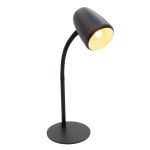 Eglo Table Lamp Carlo Steel Black | Suitable for 1x E14