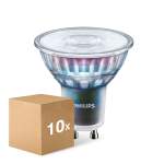 Multipack 10x Philips MASTER LED Spot ExpertColor GU10 PAR16 5.5W 375lm 36D - 930 Warm White | Best Colour Rendering - Dimmable - Replaces 50W