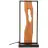 Brilliant Table Lamp Chaumont Aluminium Metal Wood Black 8W 940lm - 830 Warm White