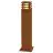 SLV Square 70 Floor Lamp Steel Rusty Square 9W 90lm - 830 Warm White | Outdoor - IP55