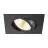 SLV New Tria Universal 68 Spot Aluminium Black Square 8.6W 600lm 38D - 925-930-940 CCT | Cutout 68mm - Best Colour Rendering - Dimmable 