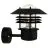 Nordlux Vejers Wall Light Metal and Glass Black | IP54 - Suitable for E27
