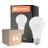 Multipack 6x Ledvance Classic LED E27 Pear Frosted 10W 1055lm - 827 Extra Warm White | Dimmable - Replaces 75W