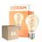 Multipack 6x Osram Vintage 1906 LED Classic Slim E27 Pear Filament Gold 8W 806lm - 922 Extra Warm White | Best Colour Rendering - Dimmable - Replaces 60W