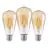 Multipack 3x Eglo LED Edison E27 Filament Amber 4W 400lm - 822 Extra Warm White | Replaces 40W