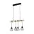 Eglo Pendant Townshend 5 Steel Wood Black | IP20 - Suitable for 4x E27 