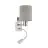Eglo Wall Light Pasteri Steel Satin Nickel 40 | IP20 - Incl. Spot and Excl. 1x E27