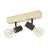 Eglo Ceiling Light Townshend 3 Wood Steel Black | IP20 - Suitable for 2x E27 