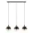 Eglo Pendant Ariscani 1 Steel Black | Suitable for 3x E27