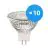 Multipack 10x Noxion LED Spot GU5.3 MR16 4.4W 345lm 60D - 830 Warm White | Dimmable - Replaces 35W