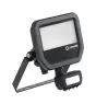 Ledvance LED Floodlight Aluminium Black 17W 2200lm 100D - 830 Warm White | IP65 - Motion And Light Sensor - Symmetrical