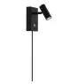 Nordlux LED Wall Light Omar Black 3.2W 320lm 41D - 827 Extra Warm White | Dimmable - Tiltable