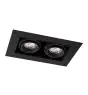 Noxion Recessed Spot Trimless Pro 2x MR16 Tiltable Black | Cutout 181x97mm - GU10 Socket