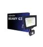 Noxion LED Floodlight Beamy G3.1 Black 30W 3300lm 110D - 830 Warm White | IP44 - Motion and Light Sensor - Symmetrical 