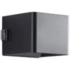 Brilliant Iseo Wall Light Plastic Black 4W 300lm - 830 Warm White | IP44 - Outdoor - Motion and Light Sensor - USB Rechargeable
