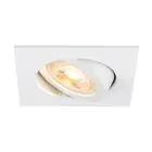 SLV New Tria 68 Spot Aluminium White Square | Cutout 68mm - Suitable for 1x GU10 