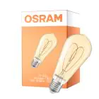 Osram Vintage 1906 LED E27 Edison Filament Gold 8W 806lm - 922 Extra Warm White | Best Colour Rendering - Dimmable - Replaces 60W