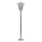 Nordlux Blokhus Pedestal Lamp Steel and Glass Grey | IP54 - Suitable for E27