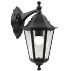 Nordlux Cardiff Down Wall Light Aluminium Black | Suitable for 1x E27
