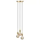 Nordlux Paco Pendant Metal 3-Spot Brass | Suitable for 3x E27