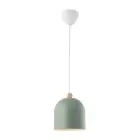 Nordlux Gaston Pendant Metal and Wood Green | Suitable for E27
