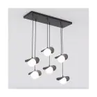 Emibig Pendant Ritual Steel Black | Suitable for 6x G9 - Max 8W