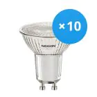 Multipack 10x Noxion PerfectColor LED Spot GU10 PAR16 3W 230lm 60D - 927 Extra Warm White | Best Colour Rendering - Dimmable - Replaces 35W