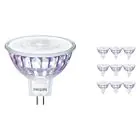 Multipack 10x Philips Master Value LED Spot GU5.3 MR16 7.5W 660lm 60D - 940 Cool White | Best Colour Rendering - Dimmable - Replaces 50W