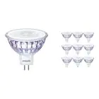 Multipack 10x Philips Master Value LED Spot GU5.3 MR16 7.5W 660lm 36D - 940 Cool White | Best Colour Rendering - Dimmable - Replaces 50W