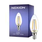 Noxion Lucent LED E14 Candle Filament Clear 2.5W 250lm - 827 Extra Warm White | Replaces 25W